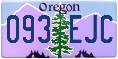 OR license plate 093EJC
