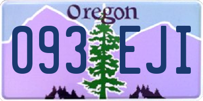 OR license plate 093EJI