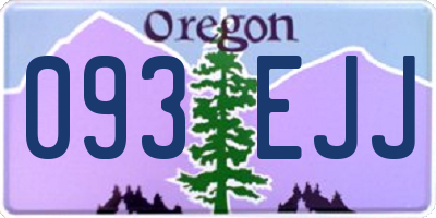 OR license plate 093EJJ