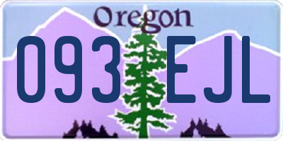 OR license plate 093EJL