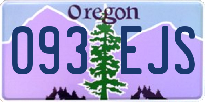 OR license plate 093EJS