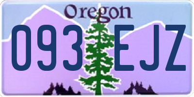 OR license plate 093EJZ