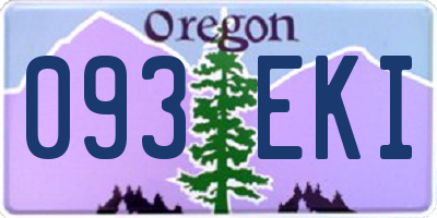 OR license plate 093EKI