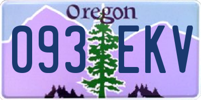 OR license plate 093EKV
