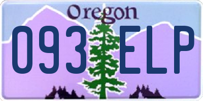 OR license plate 093ELP