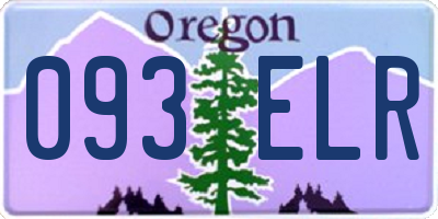 OR license plate 093ELR