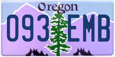 OR license plate 093EMB