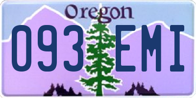 OR license plate 093EMI