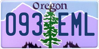 OR license plate 093EML