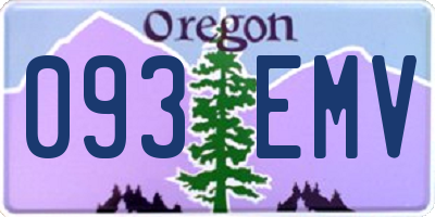 OR license plate 093EMV