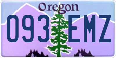 OR license plate 093EMZ