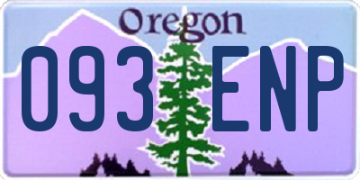 OR license plate 093ENP