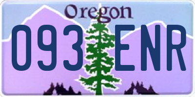 OR license plate 093ENR