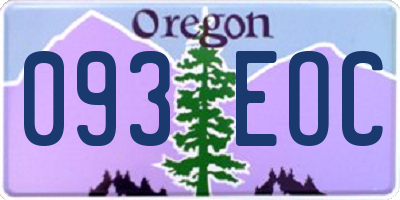 OR license plate 093EOC