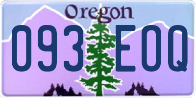 OR license plate 093EOQ
