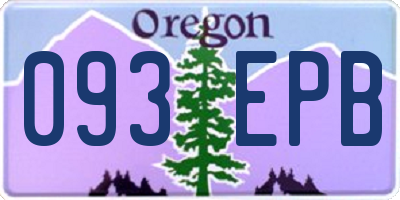 OR license plate 093EPB