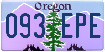 OR license plate 093EPE