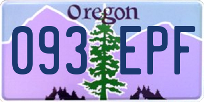 OR license plate 093EPF