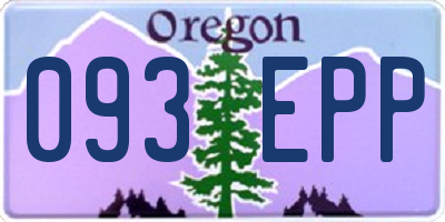 OR license plate 093EPP