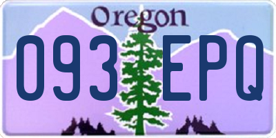 OR license plate 093EPQ