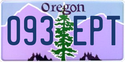 OR license plate 093EPT