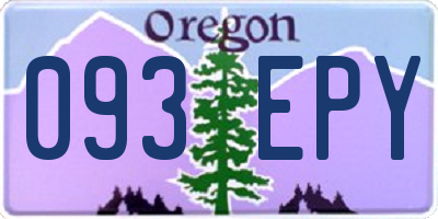OR license plate 093EPY