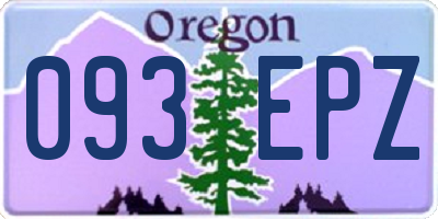 OR license plate 093EPZ