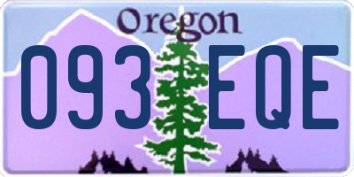 OR license plate 093EQE