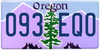 OR license plate 093EQO
