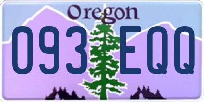 OR license plate 093EQQ