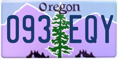 OR license plate 093EQY