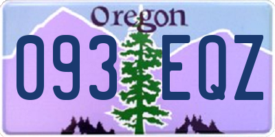 OR license plate 093EQZ