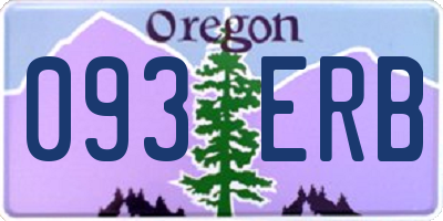 OR license plate 093ERB