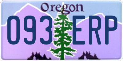 OR license plate 093ERP