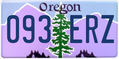 OR license plate 093ERZ
