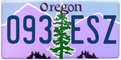 OR license plate 093ESZ