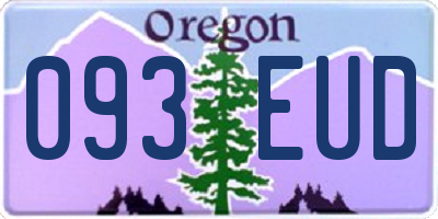 OR license plate 093EUD