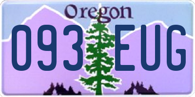 OR license plate 093EUG