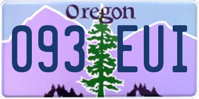 OR license plate 093EUI