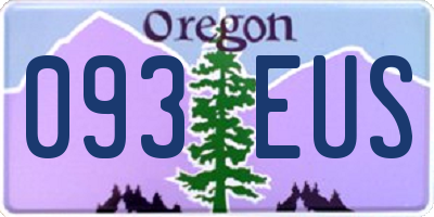 OR license plate 093EUS