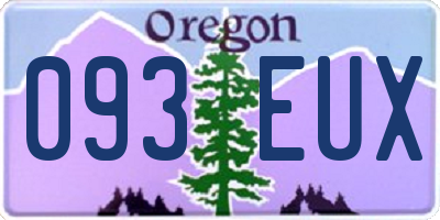 OR license plate 093EUX