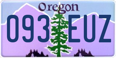 OR license plate 093EUZ