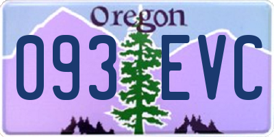 OR license plate 093EVC