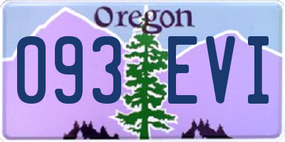 OR license plate 093EVI