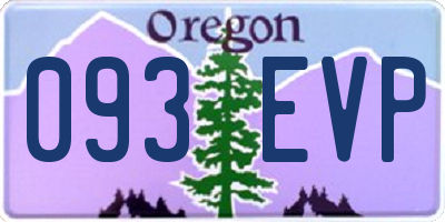 OR license plate 093EVP
