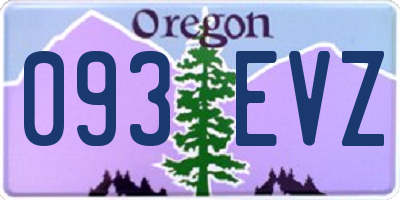 OR license plate 093EVZ
