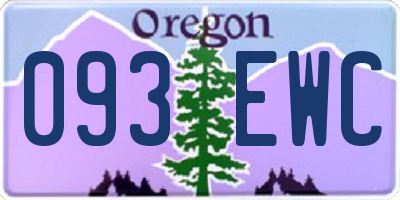 OR license plate 093EWC
