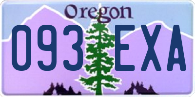 OR license plate 093EXA