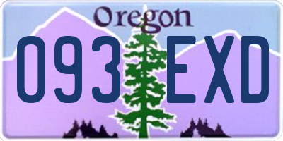 OR license plate 093EXD