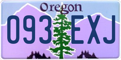 OR license plate 093EXJ
